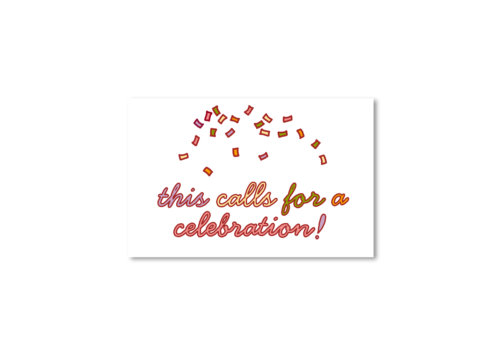 Celebration Card Confetti