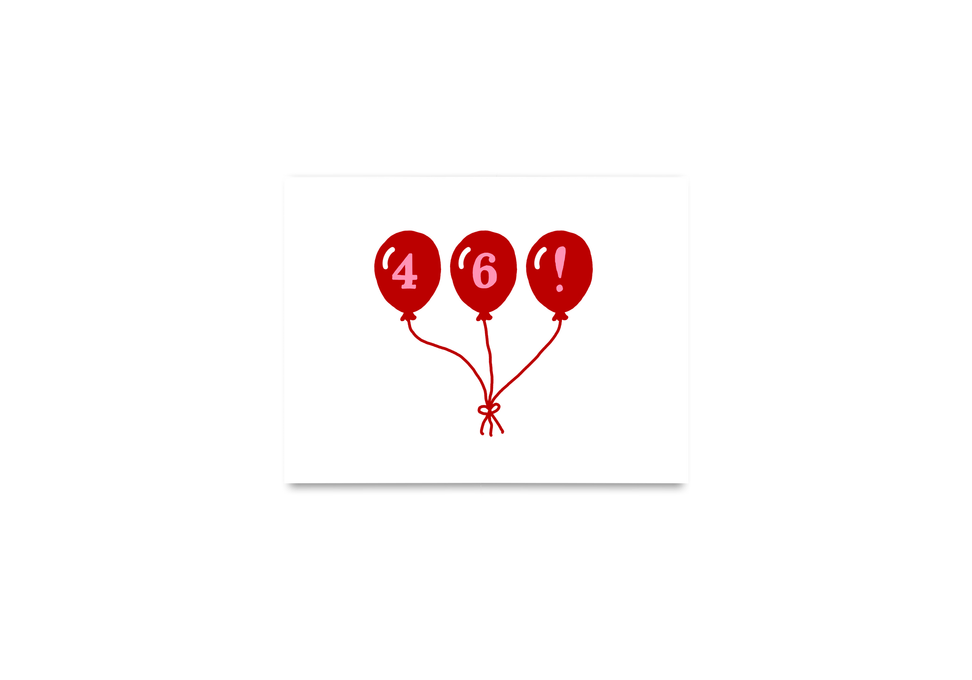 Balloons Age Birthday Card