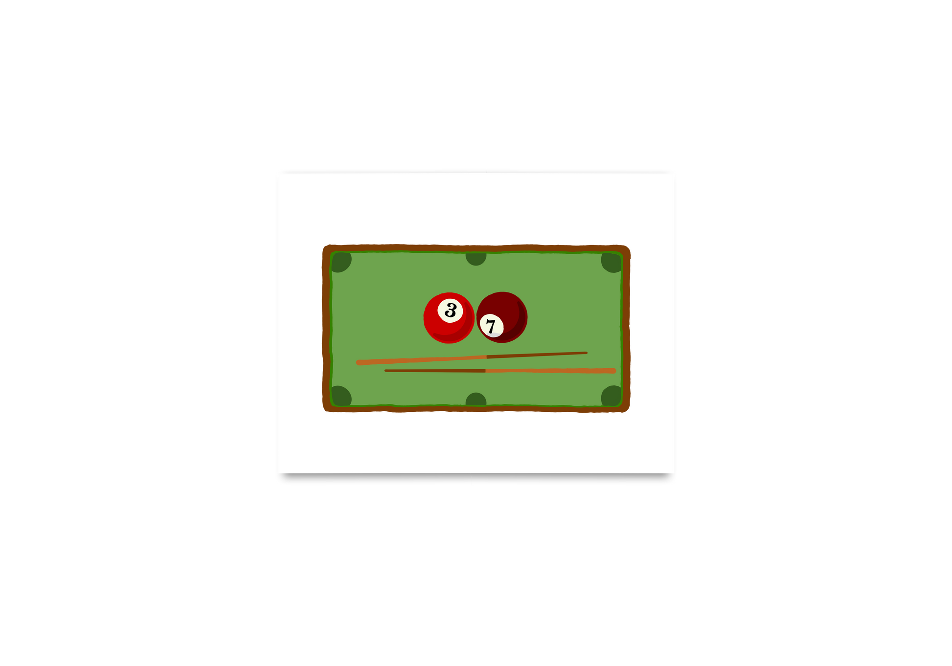 Billiards Age Birthday Card
