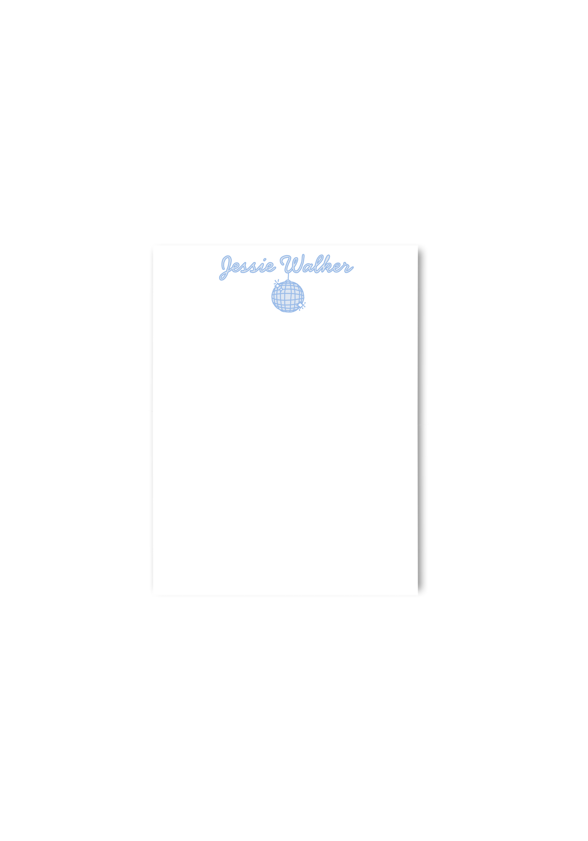 Disco Notecard Set