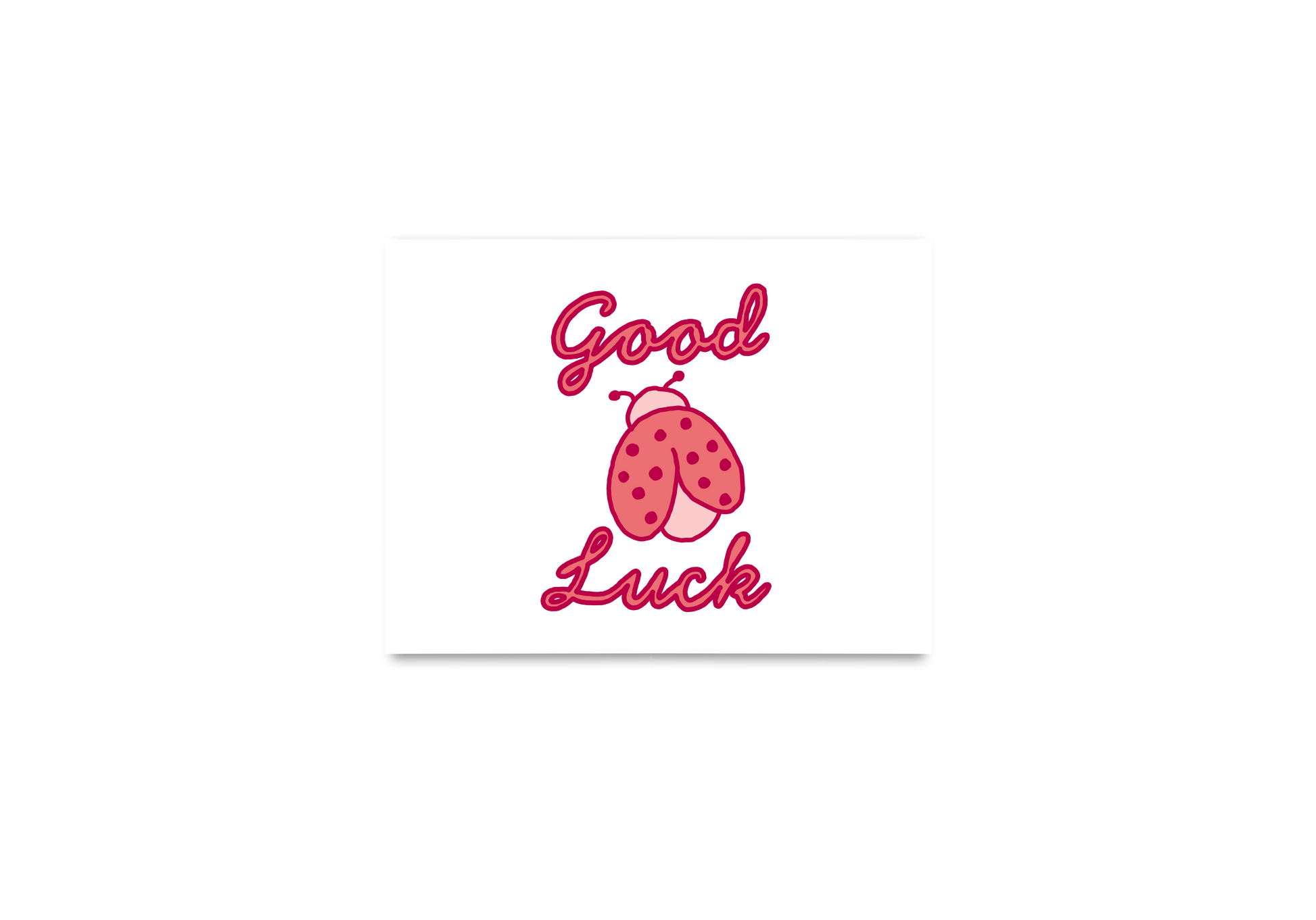 Good Luck Ladybug Card