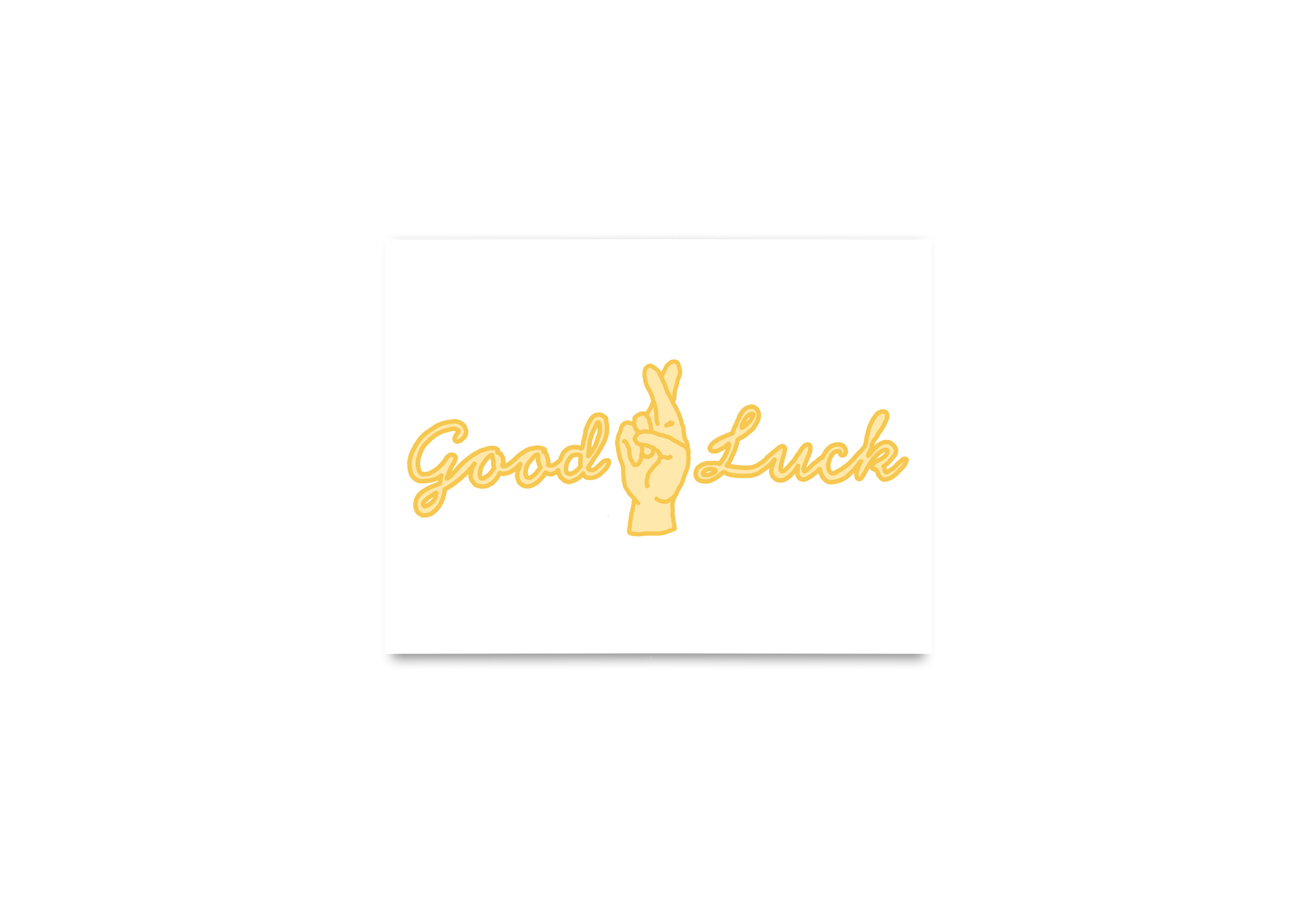 Good Luck Fingers Crossed Card
