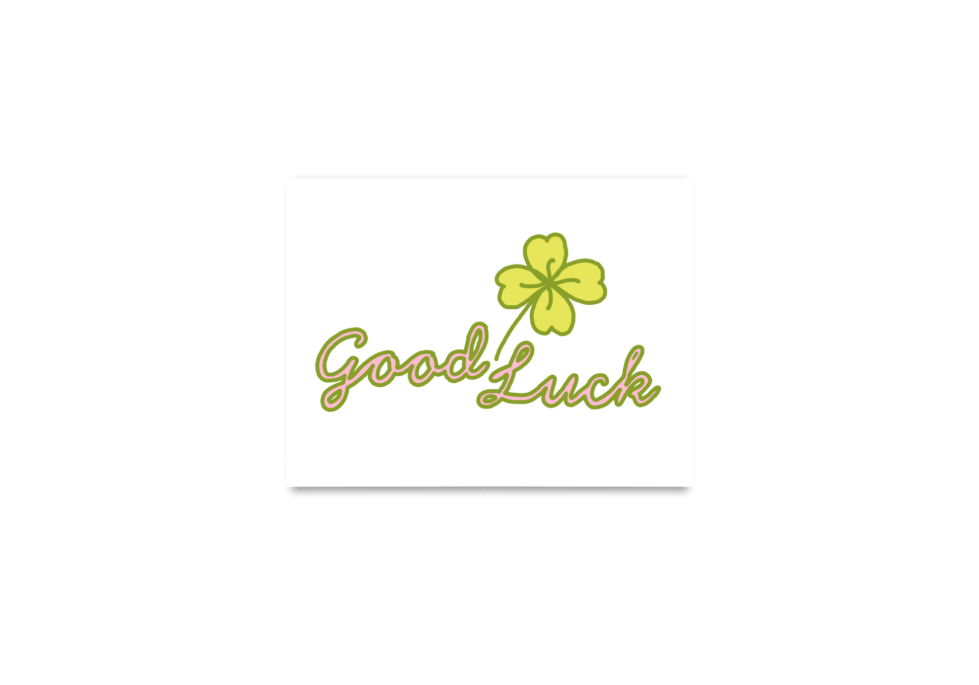Good Luck Clover Card