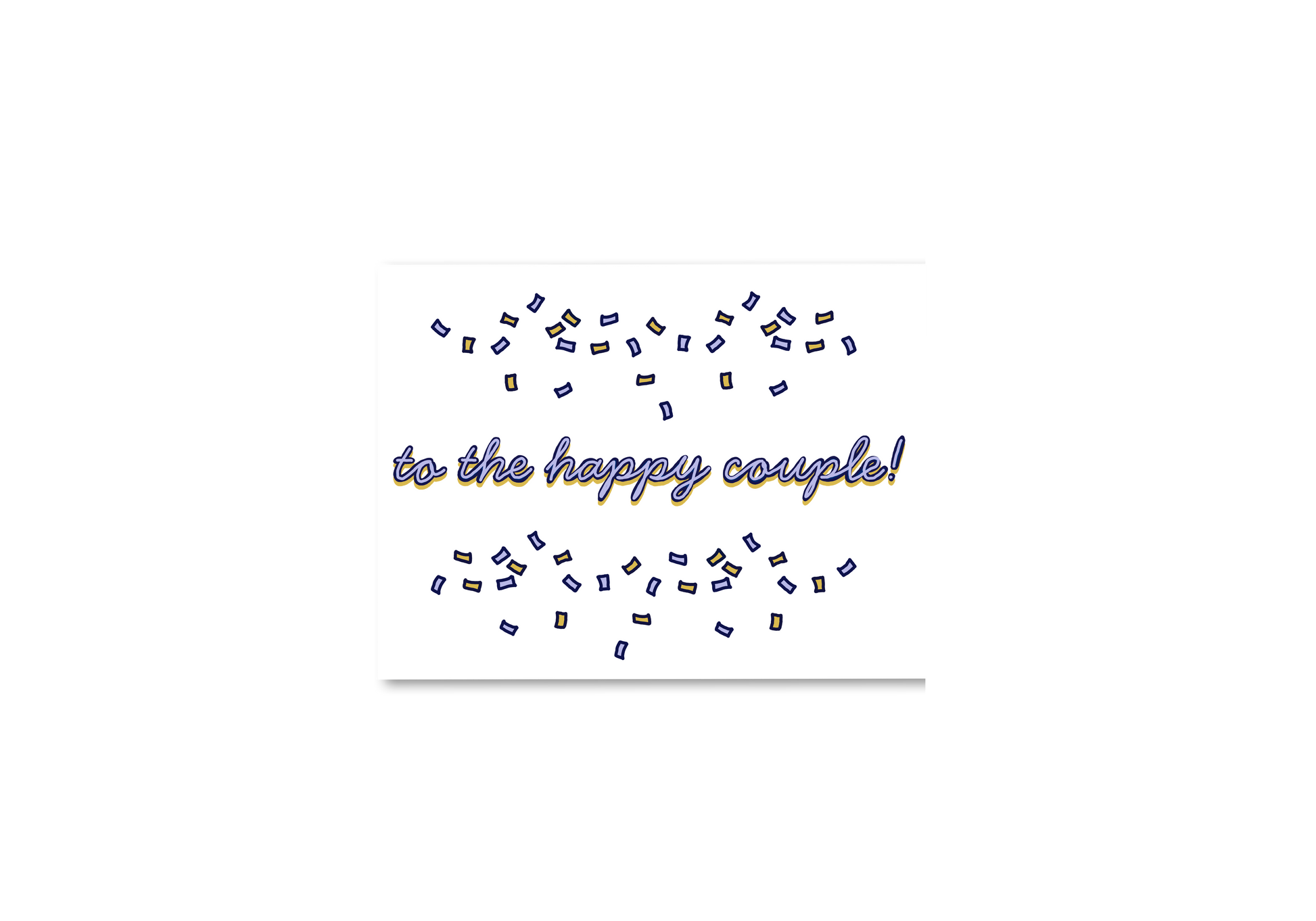 To The Happy Couple! Confetti Card