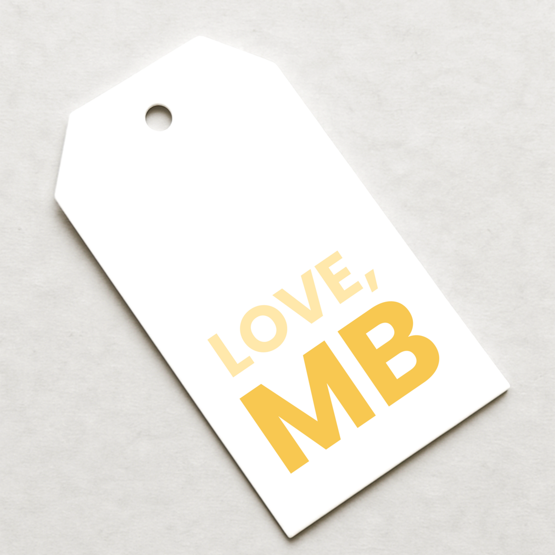 Initial Gift Tags