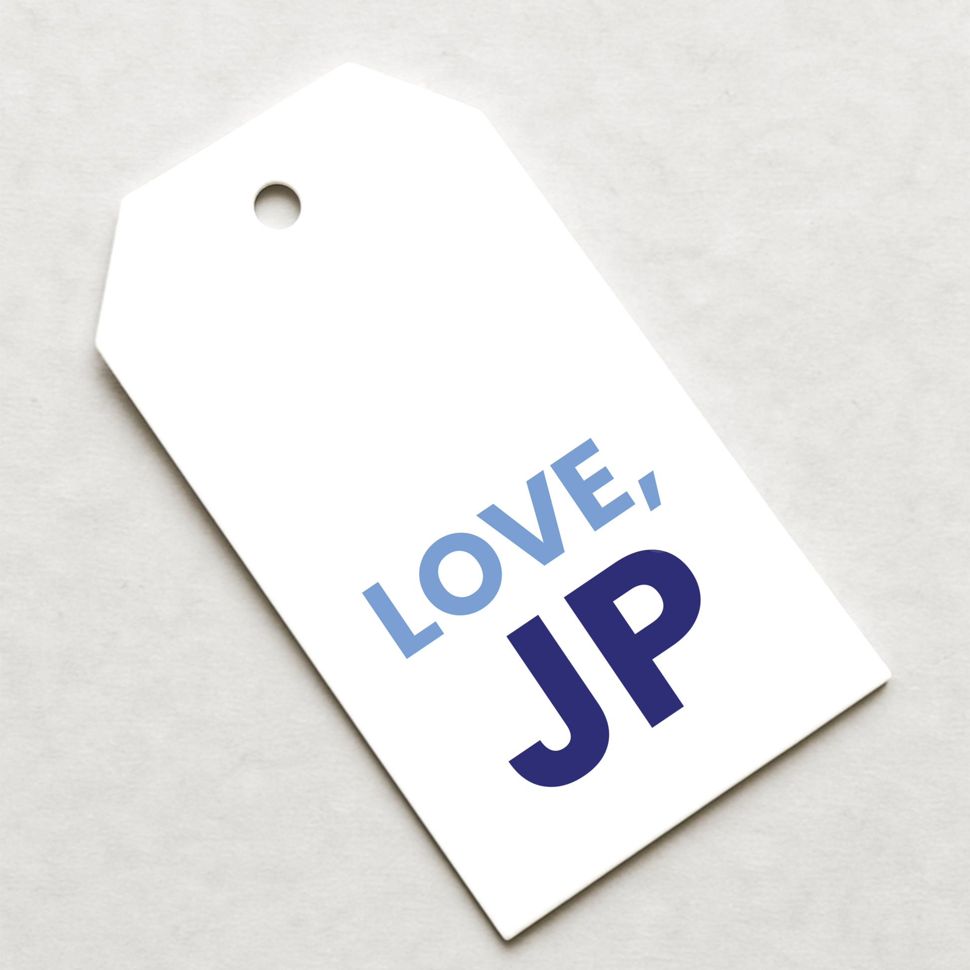 Initial Gift Tags