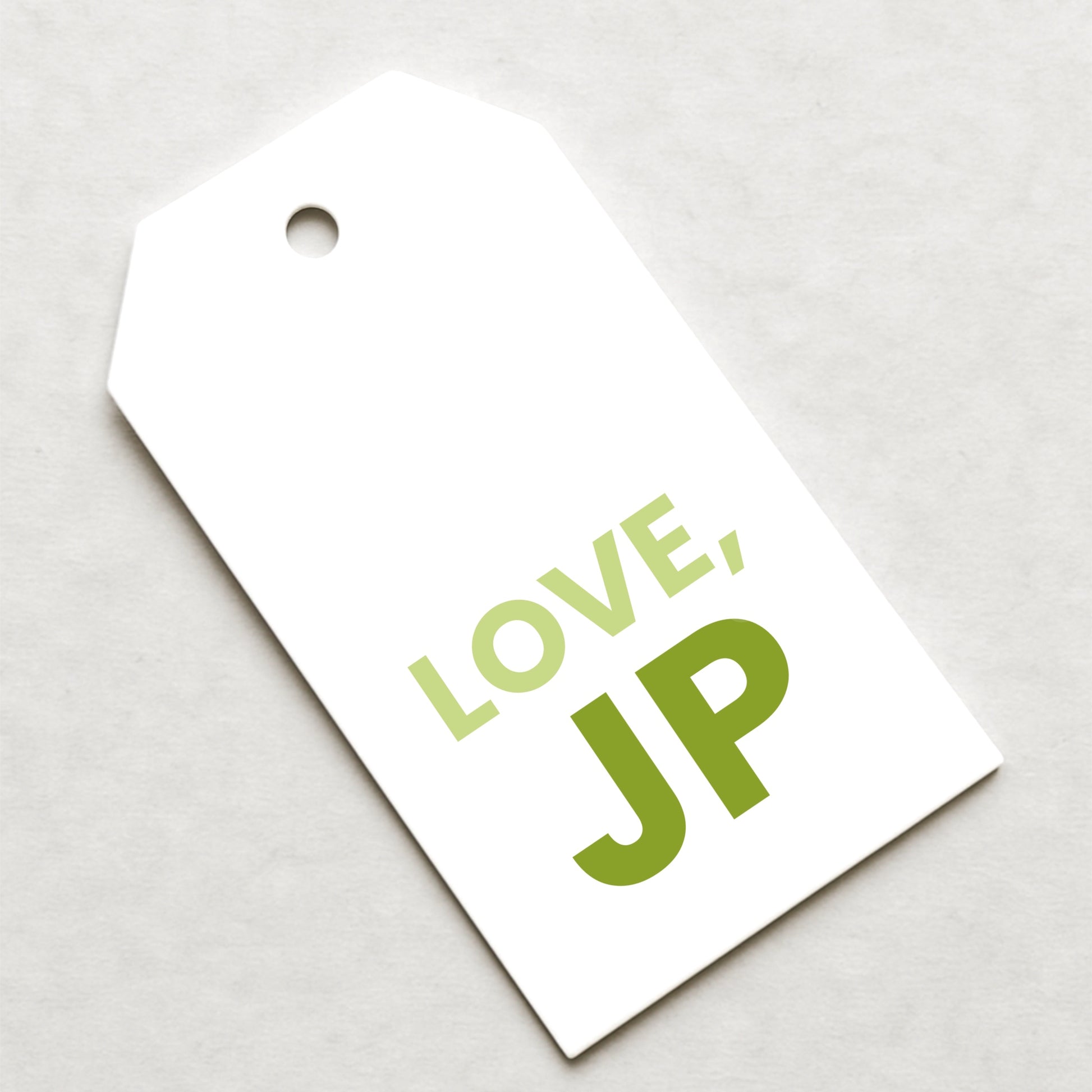 Initial Gift Tags