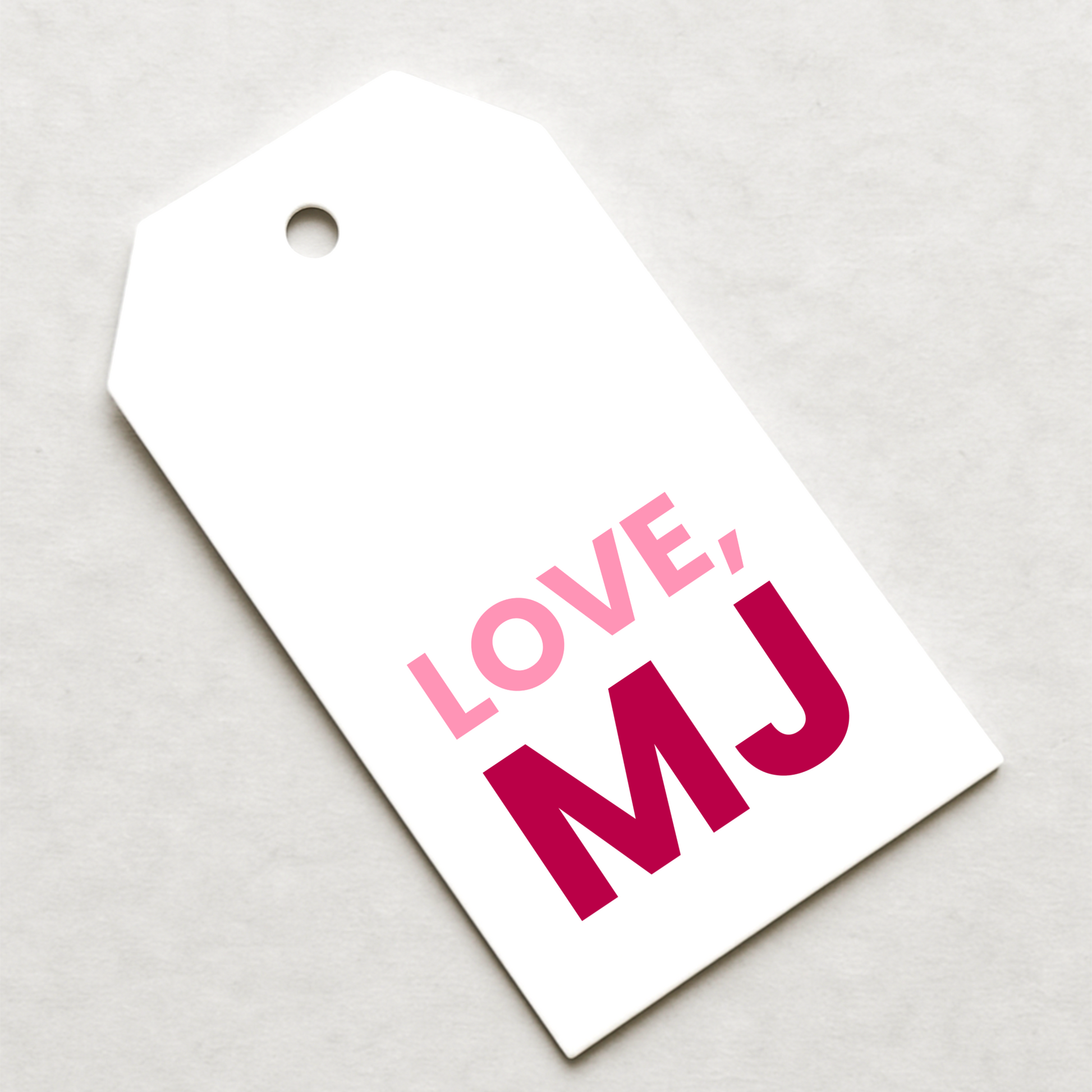 Initial Gift Tags