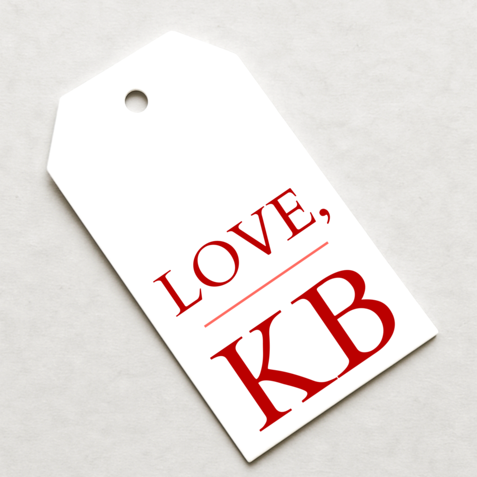 Initial Gift Tags