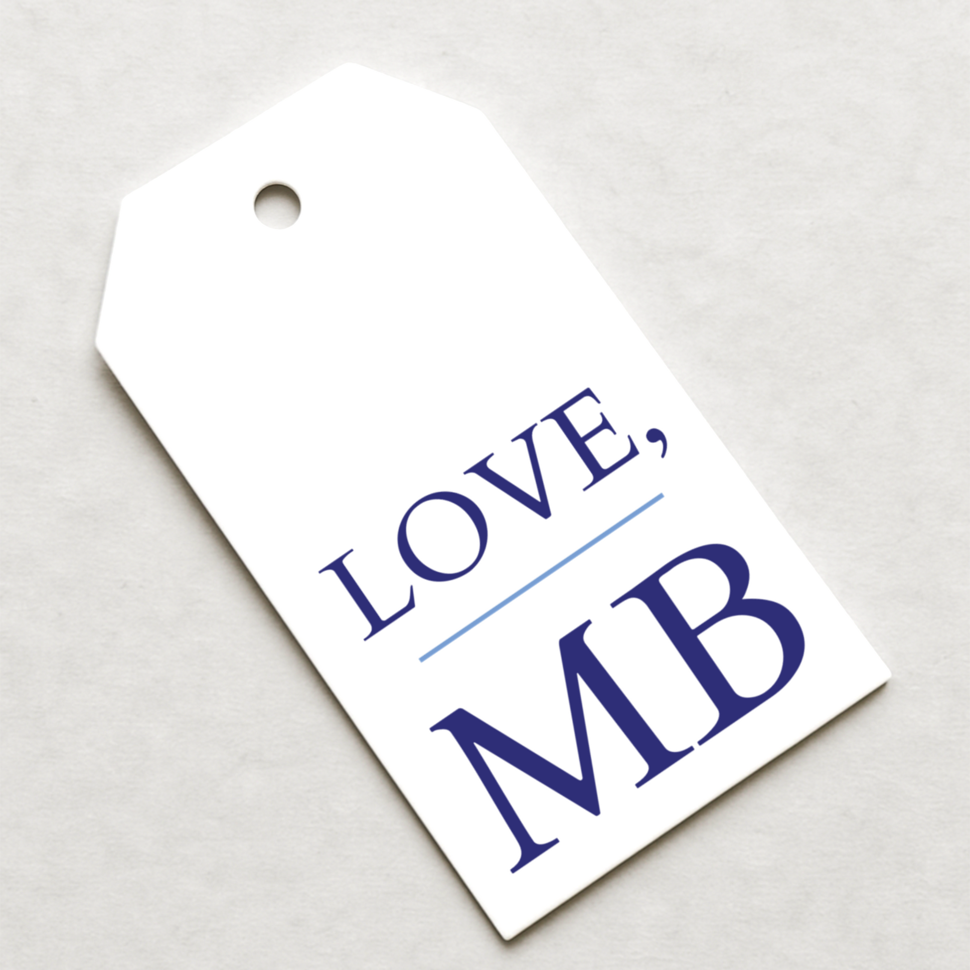 Initial Gift Tags