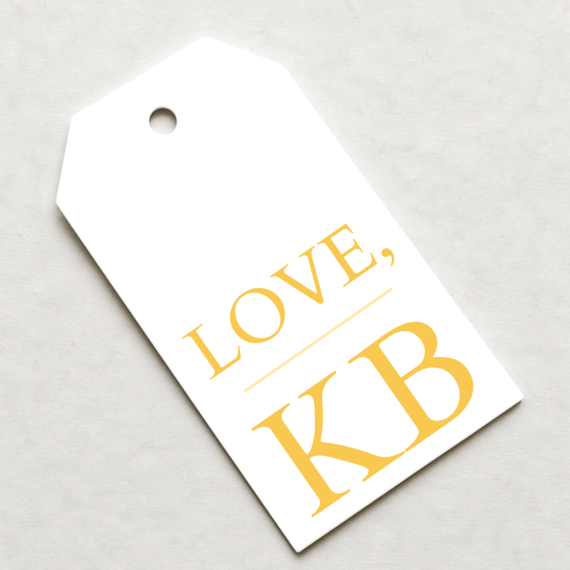 Initial Gift Tags