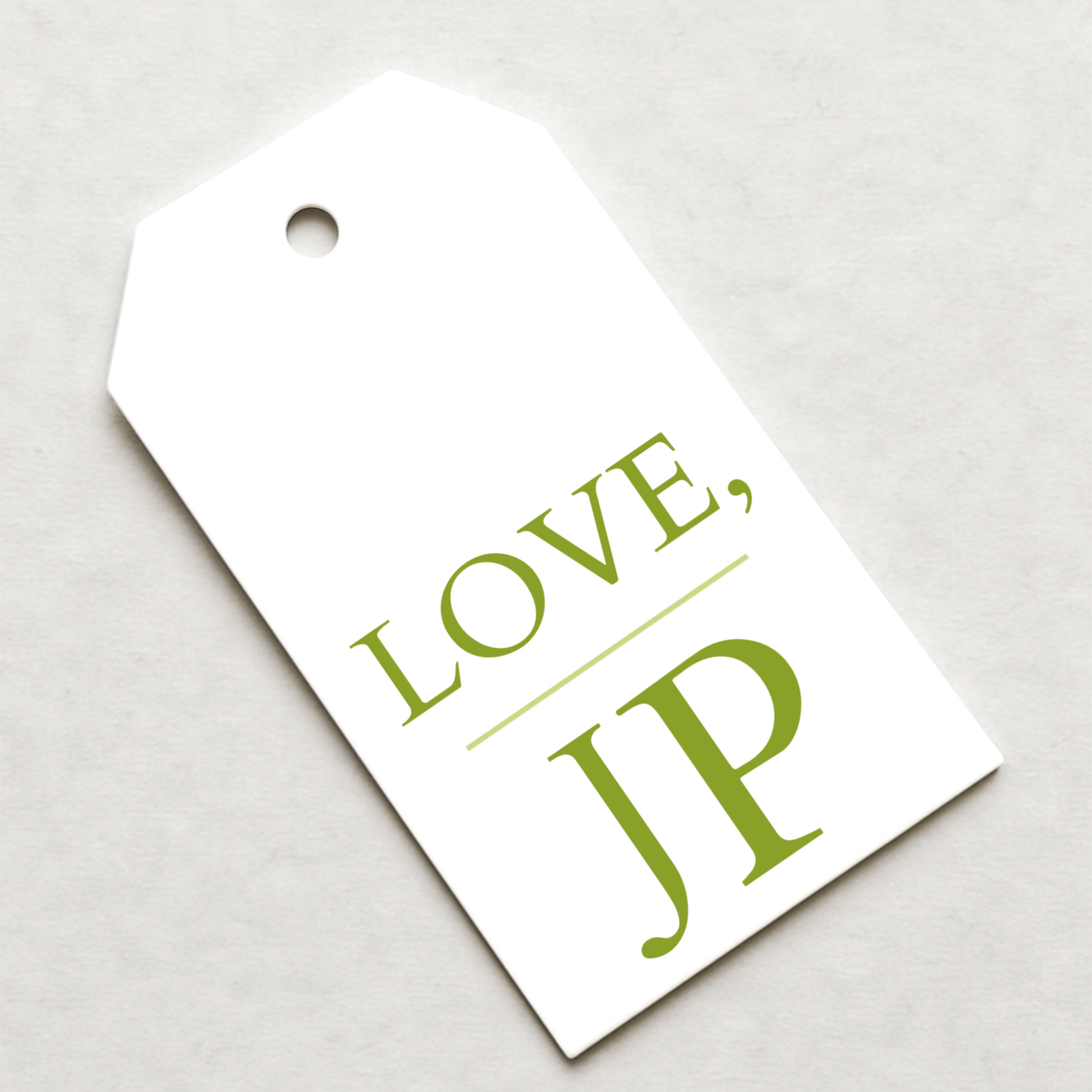 Initial Gift Tags