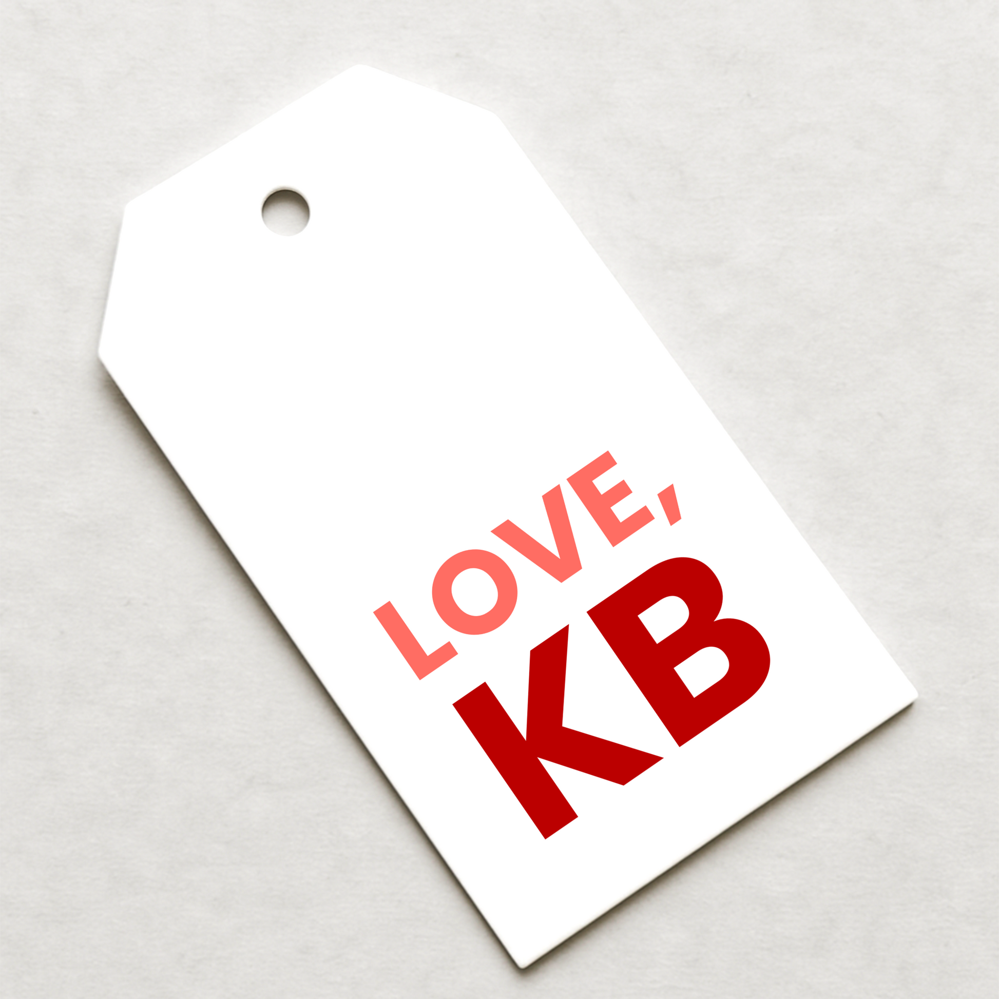 Initial Gift Tags