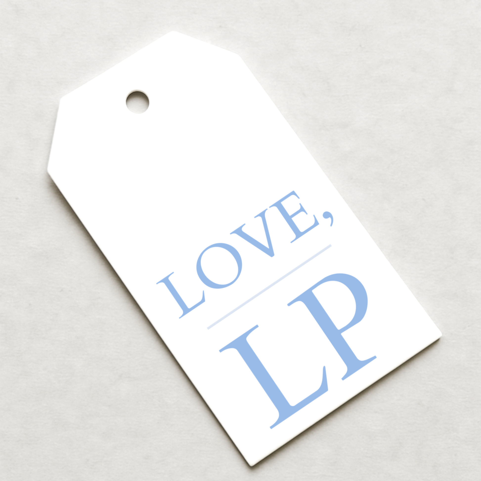 Initial Gift Tags