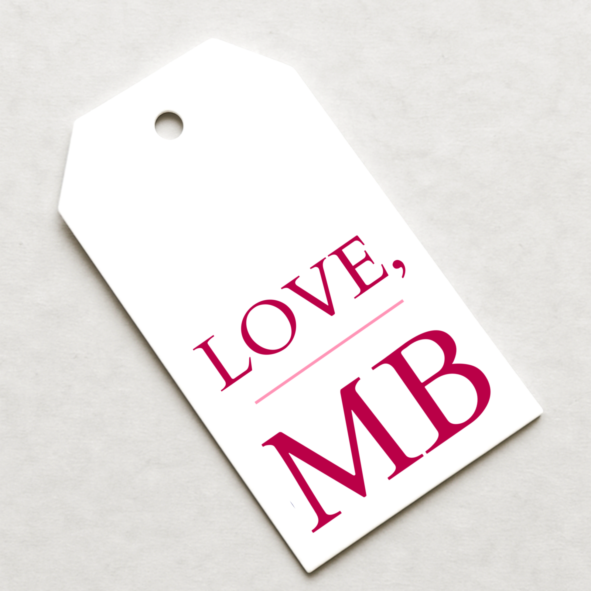 Initial Gift Tags