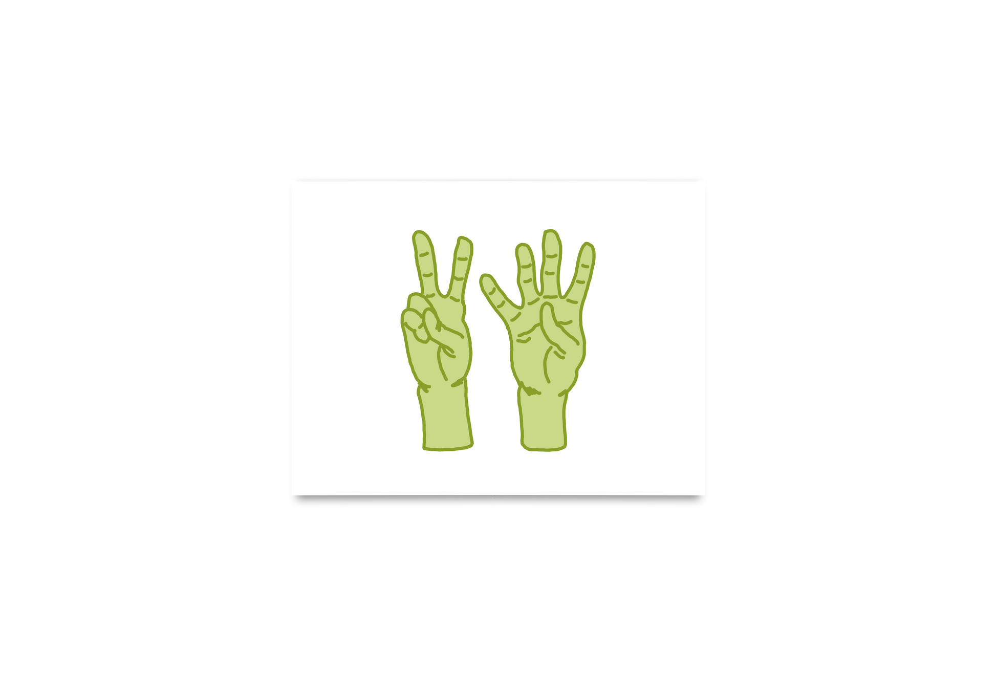 Fingers Age Birthday Card