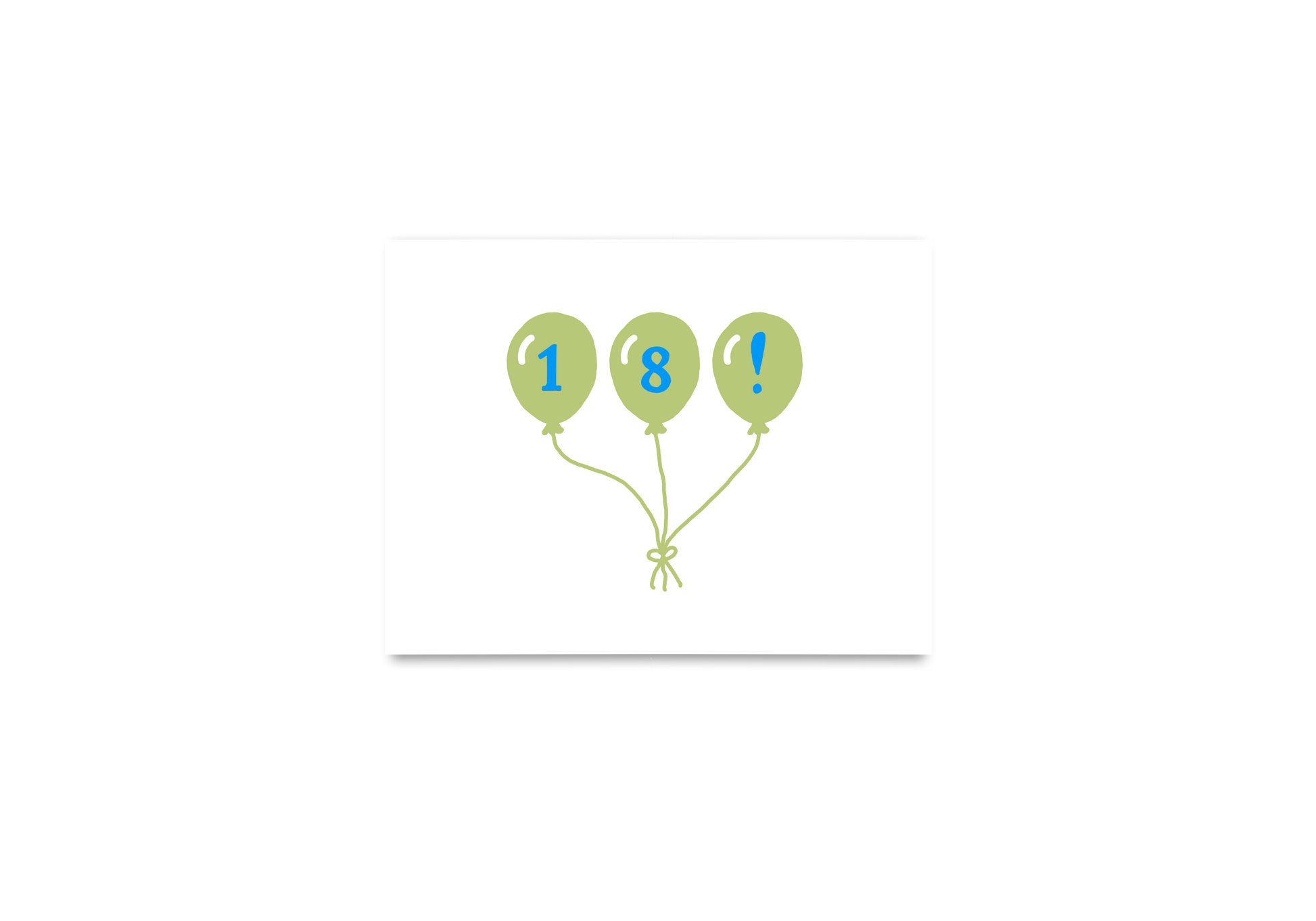 Balloons Age Birthday Card