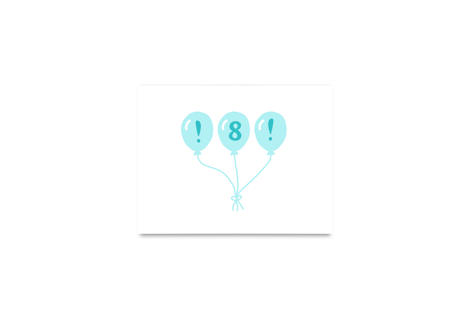 Balloons Age Birthday Card