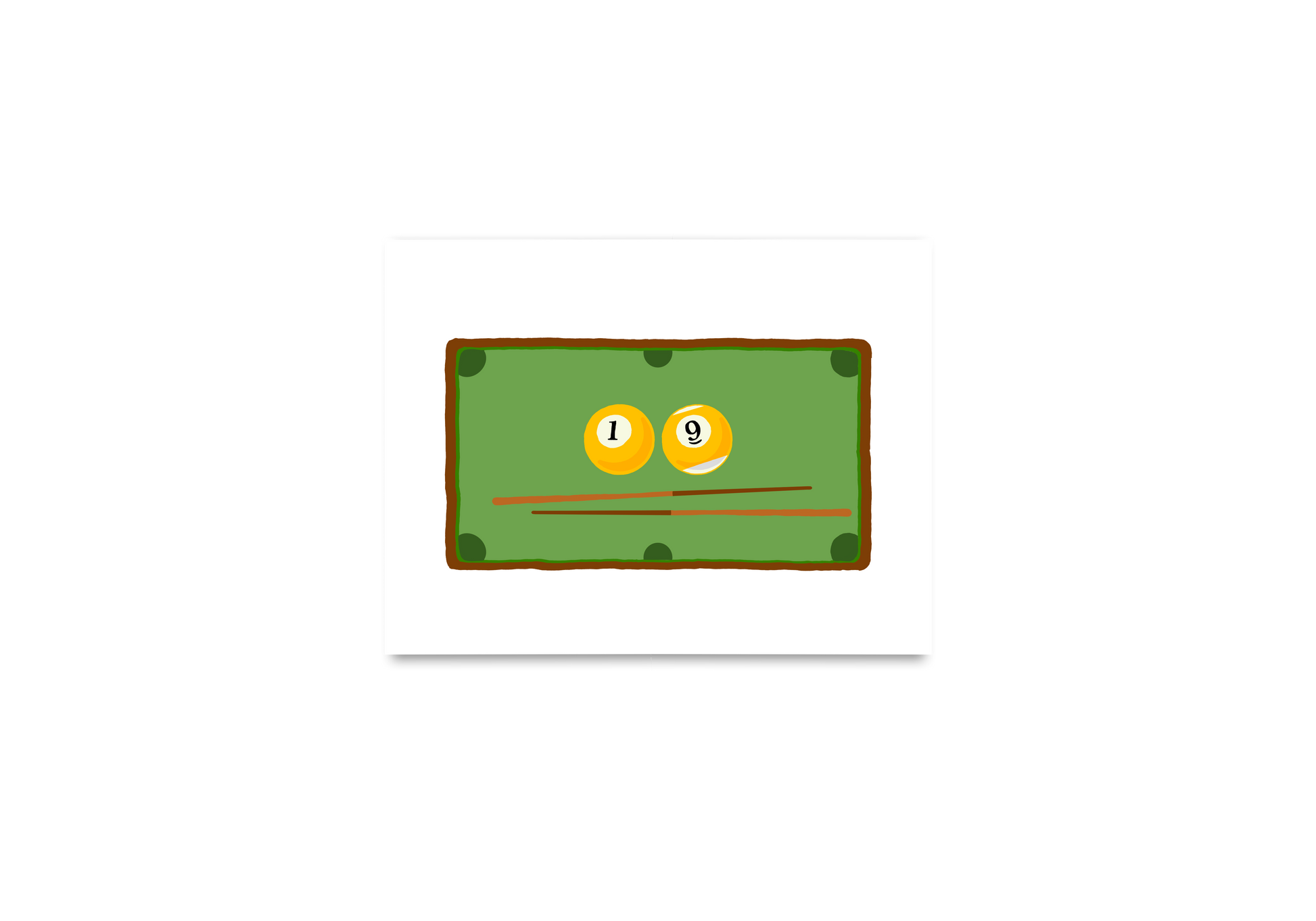 Billiards Age Birthday Card