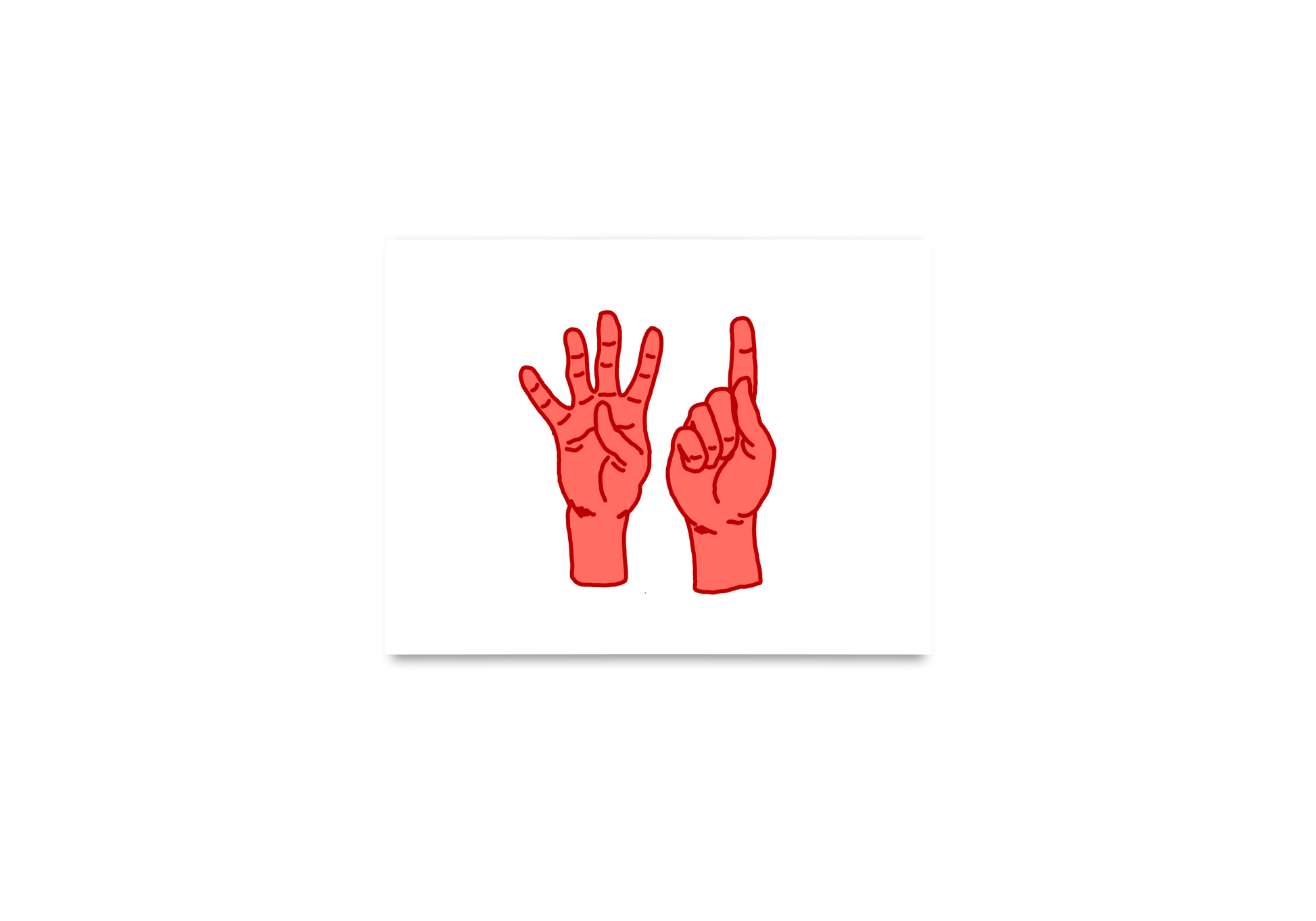 Fingers Age Birthday Card