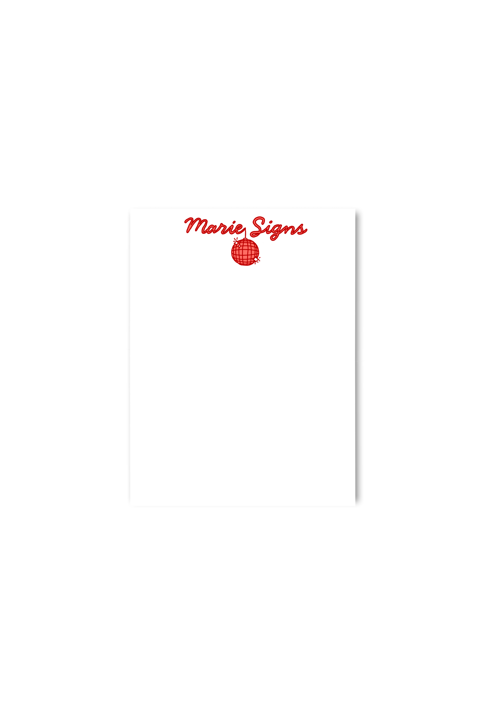 Disco Notecard Set