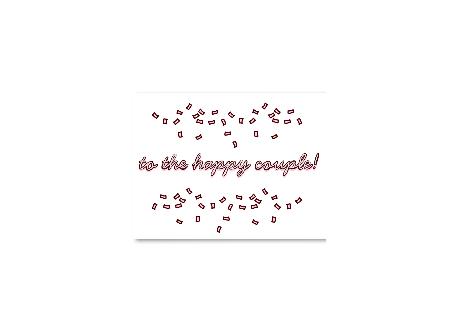 To The Happy Couple! Confetti Card